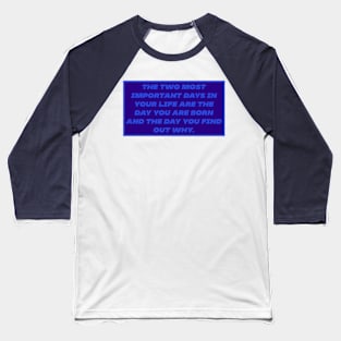 Life Thoughts Baseball T-Shirt